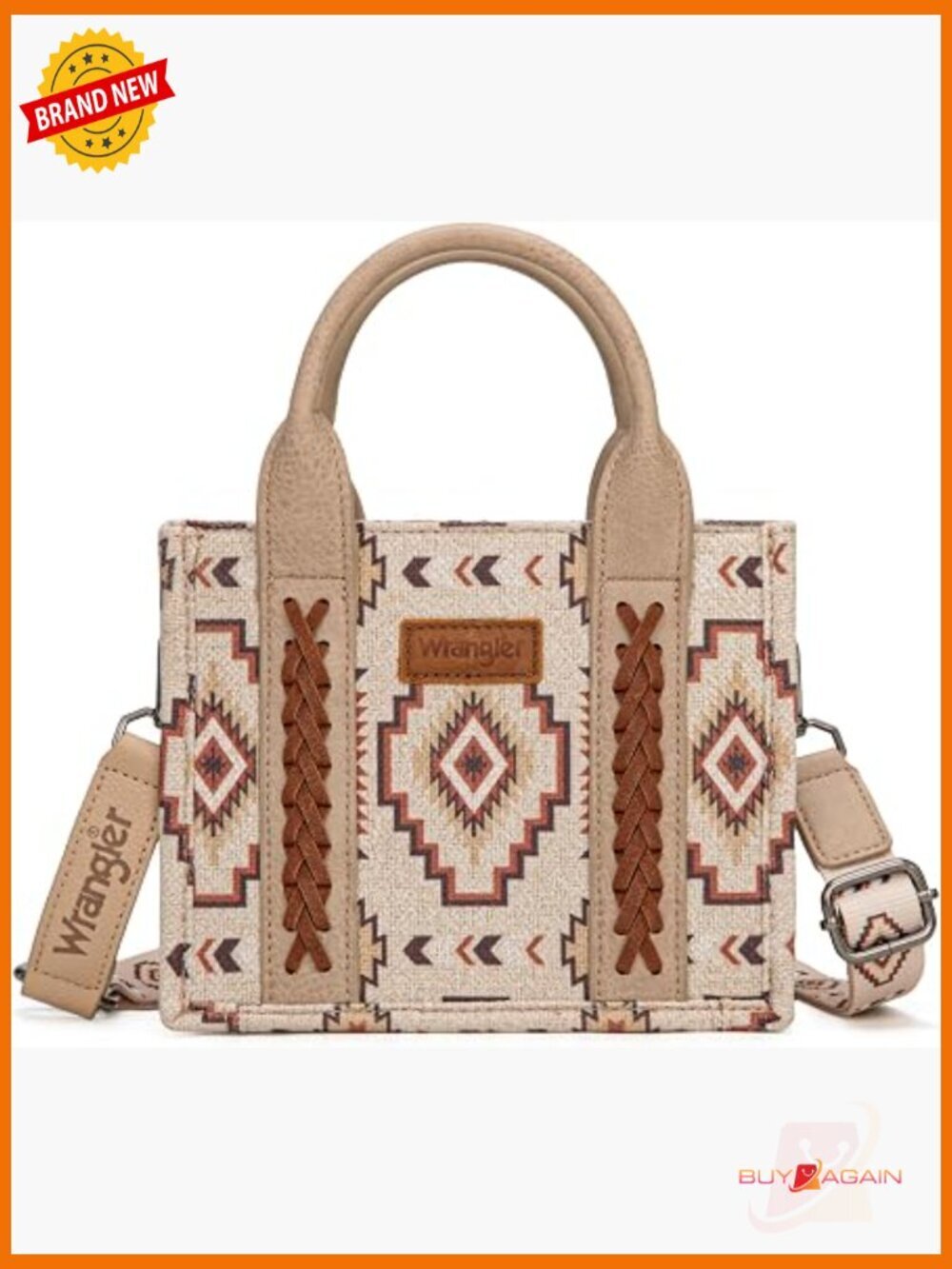Boho Mini Tote Purse with Adjustable Crossbody Strap